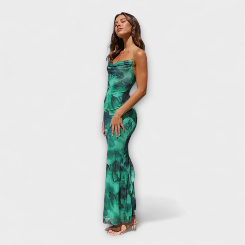 Ainsley - Mouwloze Bodycon Maxi Jurk voor Clubfeesten