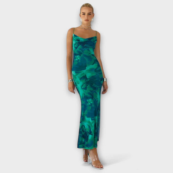 Ainsley - Mouwloze Bodycon Maxi Jurk voor Clubfeesten