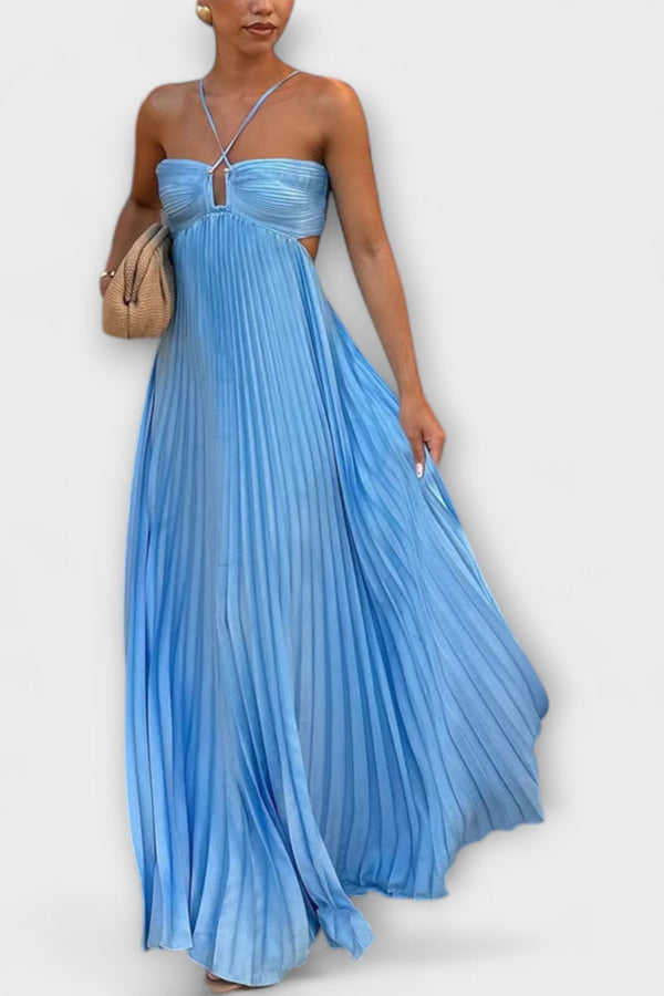 Tansy - Stralende Zomer Halter Maxi Jurk