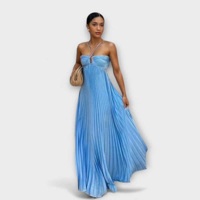 Tansy - Stralende Zomer Halter Maxi Jurk