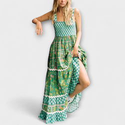Basil - Boho Maxi Jurk in Zonnedromen