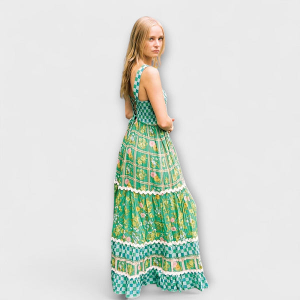 Basil - Boho Maxi Jurk in Zonnedromen