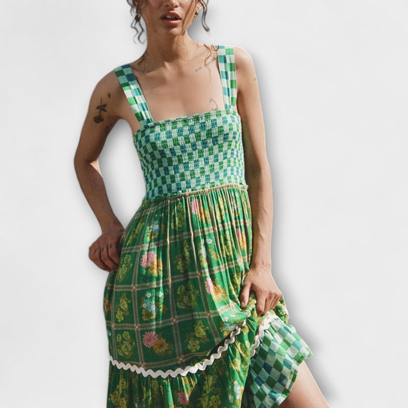 Basil - Boho Maxi Jurk in Zonnedromen