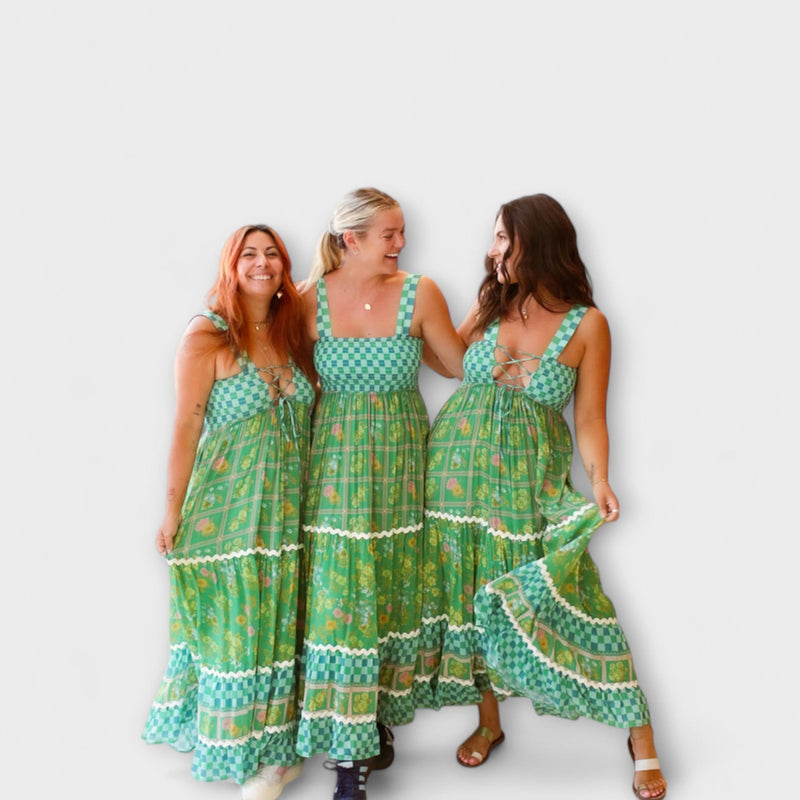 Basil - Boho Maxi Jurk in Zonnedromen