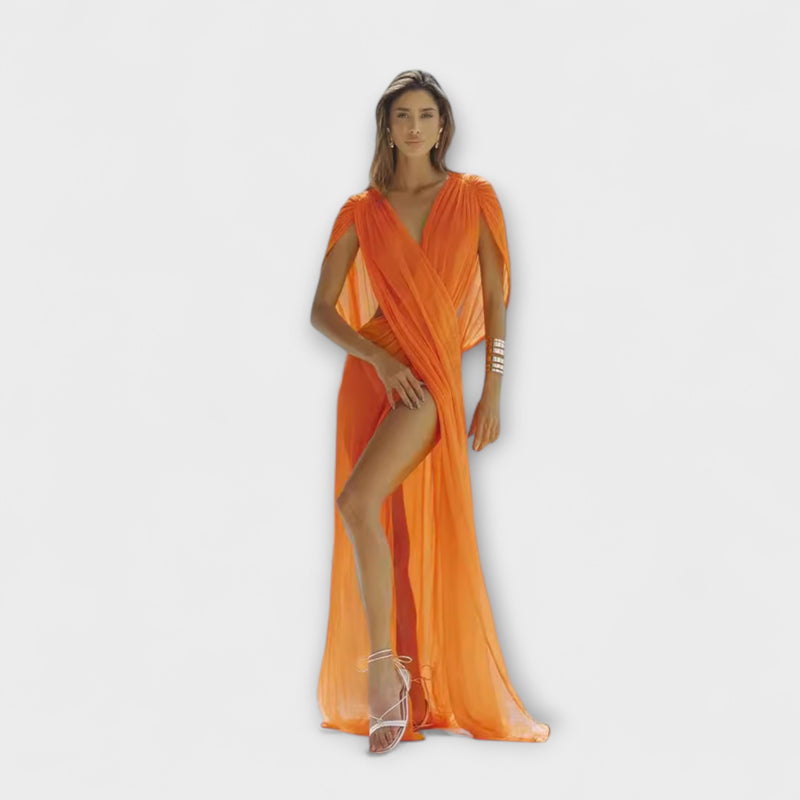 Phoenix - Mouwloze Mesh Vakantie Cover Dress