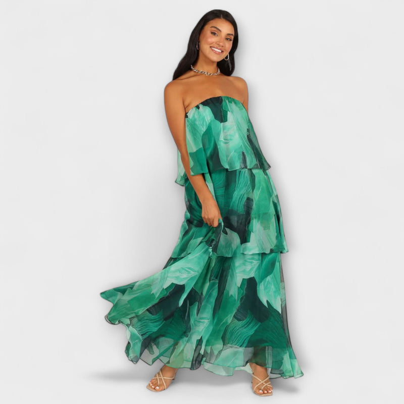 Imara - Gemakkelijke Zomer Strapless Jurk