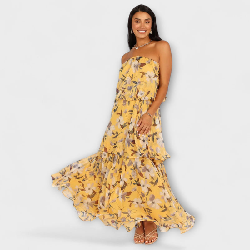 Imara - Gemakkelijke Zomer Strapless Jurk