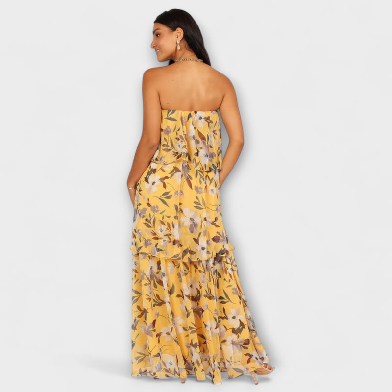 Imara - Gemakkelijke Zomer Strapless Jurk