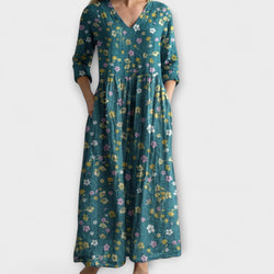 Zinnia - Chic Gedurfde Print Jurk voor Moeiteloze Elegantie