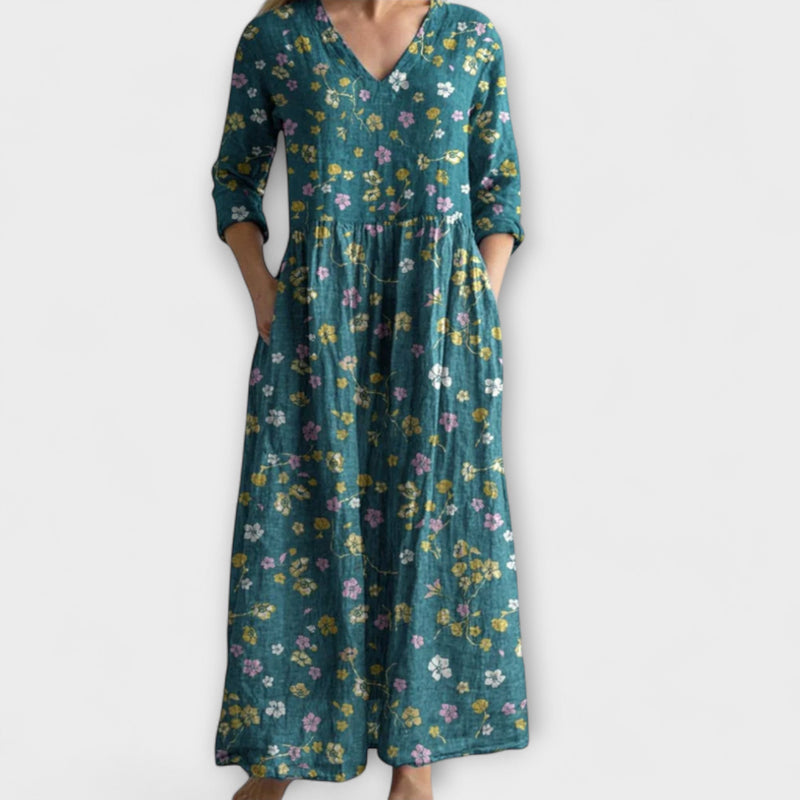 Zinnia - Chic Gedurfde Print Jurk voor Moeiteloze Elegantie
