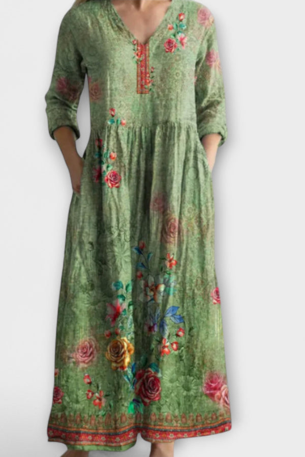 Dorothy - Moeiteloos Chique Bohemian Jurk met Relaxte Pasvorm
