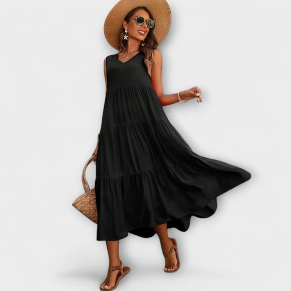 Lone - Relaxed Fit Ruffle Hem Dress
