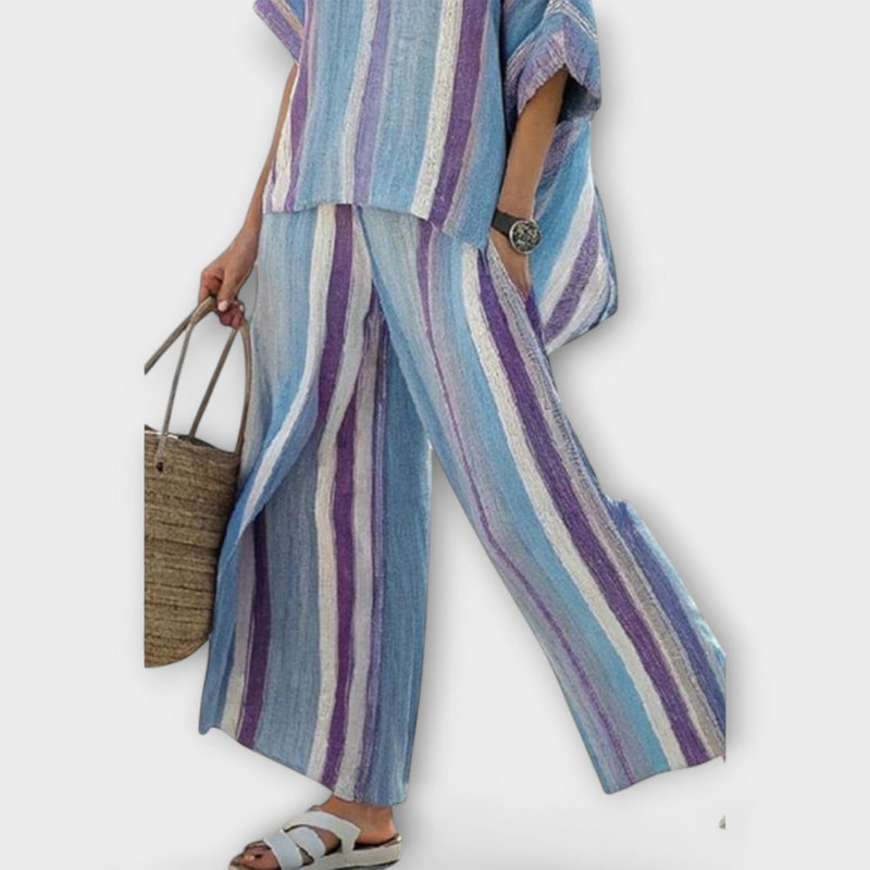 Natalie - Lichtgewicht Zomer Stripe Set