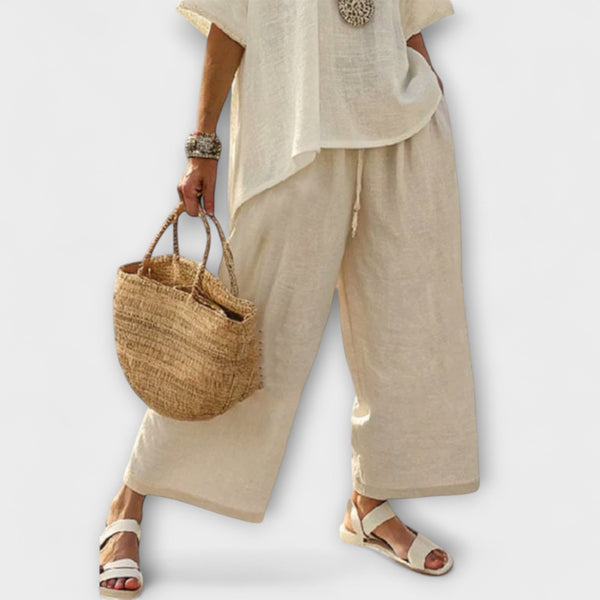 Julia - Oversized Blouse en Wijde Broek