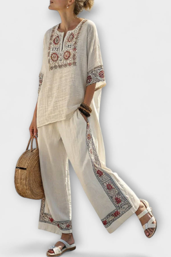 Lauren - Zomer Set met Etnische Charme