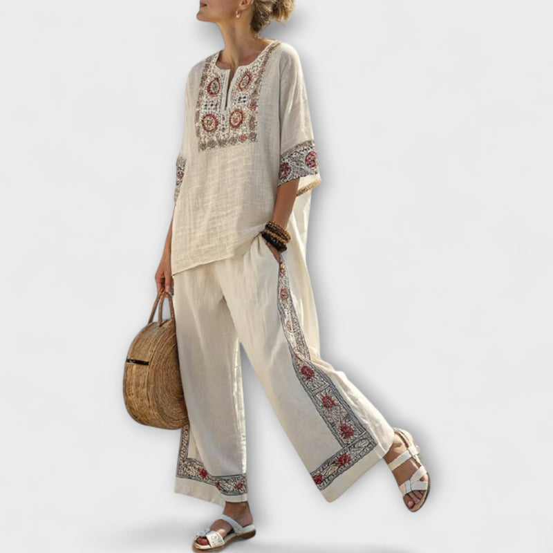 Lauren - Zomer Set met Etnische Charme