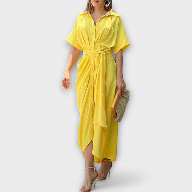 Fern - Flounce Coljurk met Hoge Taille