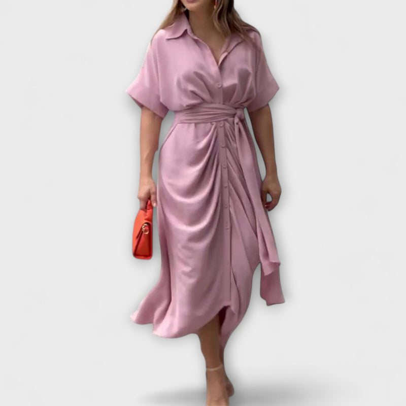 Fern - Flounce Coljurk met Hoge Taille