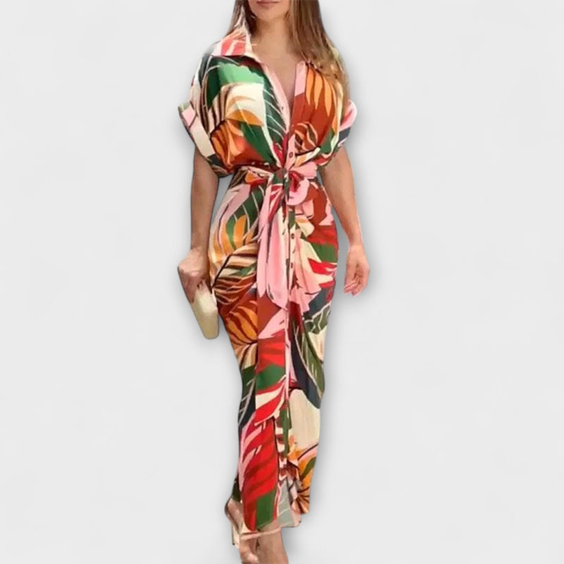 Fern - Flounce Coljurk met Hoge Taille