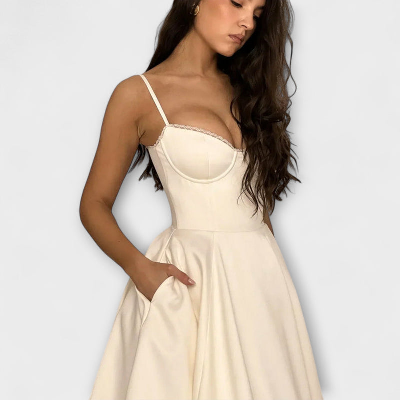 Minerva - Elegante Spaghetti Strap Prinsessenjurk