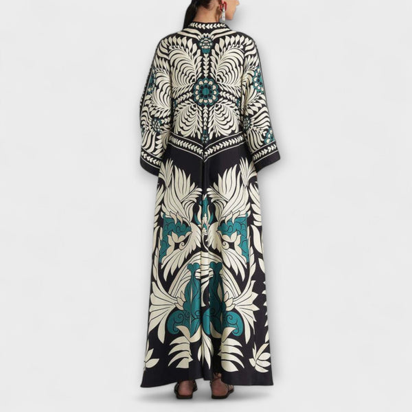 Giselle - Stijlvolle Maxijurk met Bloemenprint