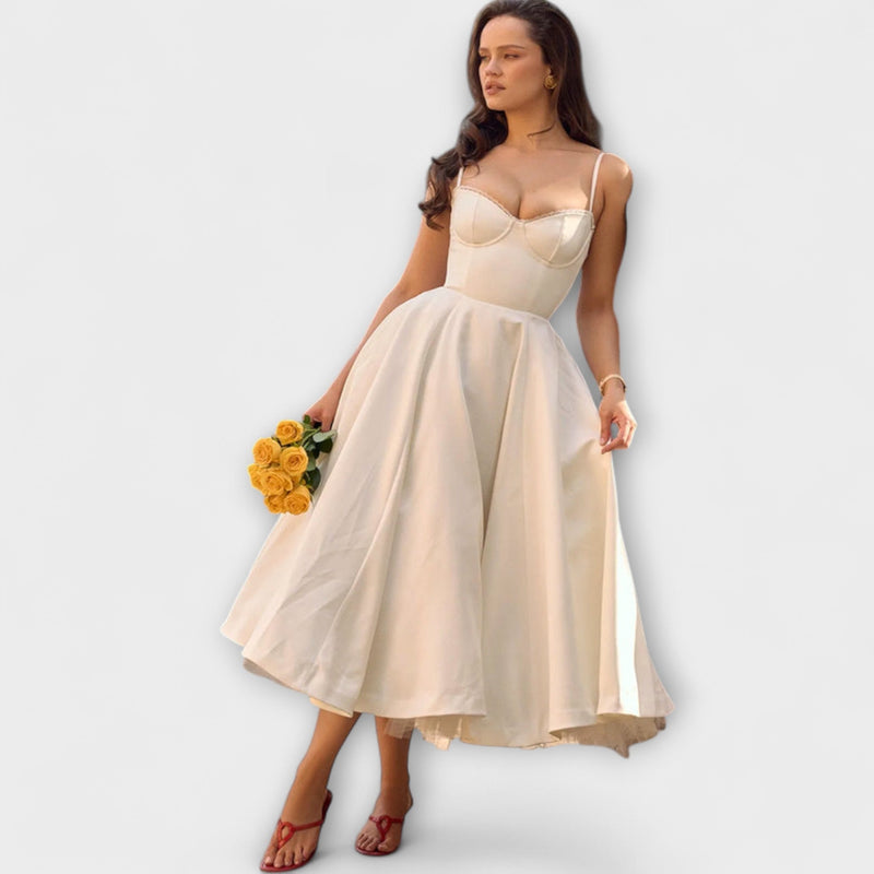Minerva - Elegante Spaghetti Strap Prinsessenjurk