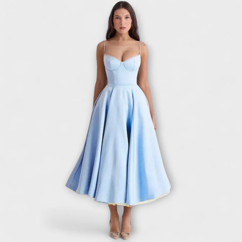Minerva - Elegante Spaghetti Strap Prinsessenjurk