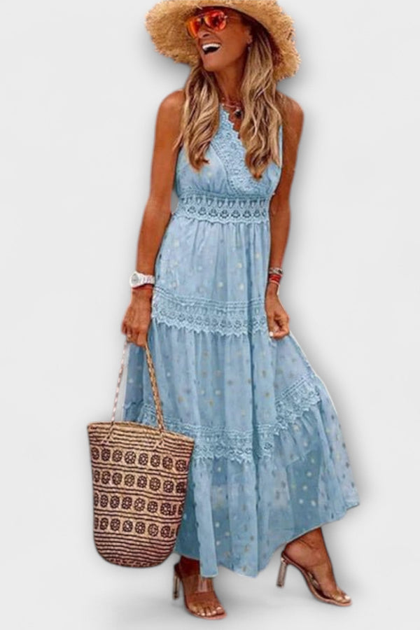 Lola - Maxi Jurk met Boho Kant