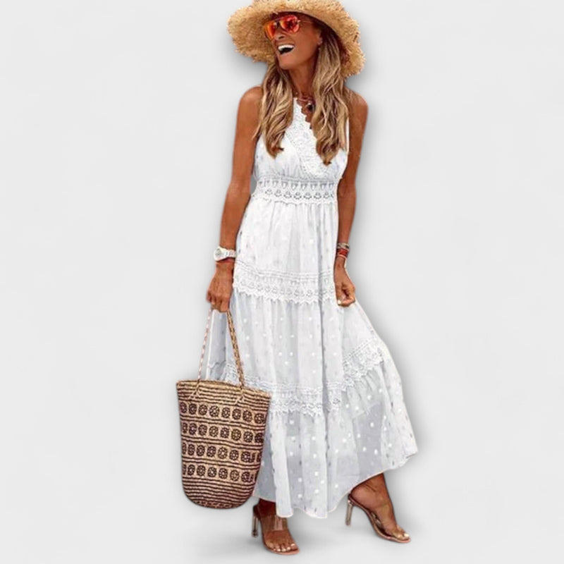 Lola - Maxi Jurk met Boho Kant
