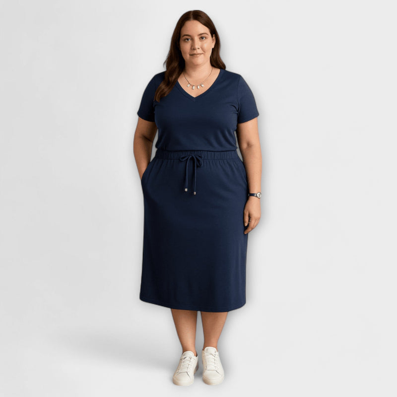 Danielle - Elegante V-hals Top met Rok
