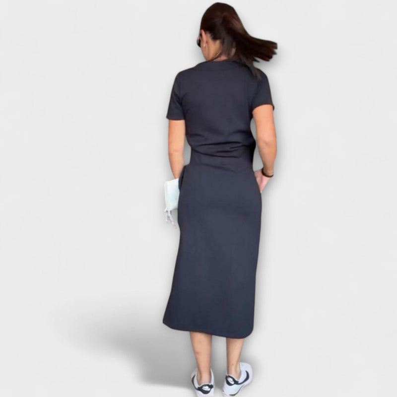 Danielle - Elegante V-hals Top met Rok