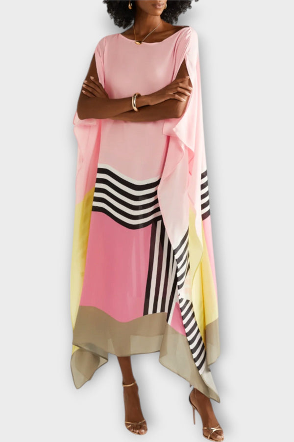 Elenora - Locker fit geometrische kaftan