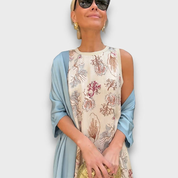 Elveria – Maxi Jurk met Bijpassende Cardigan