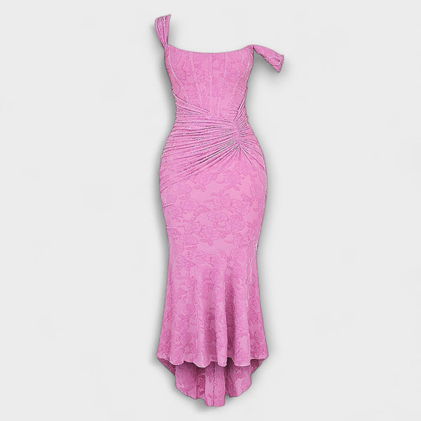 Renske - Lange Jurk met Elegante en Verfijnde Korset