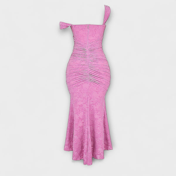 Renske - Lange Jurk met Elegante en Verfijnde Korset