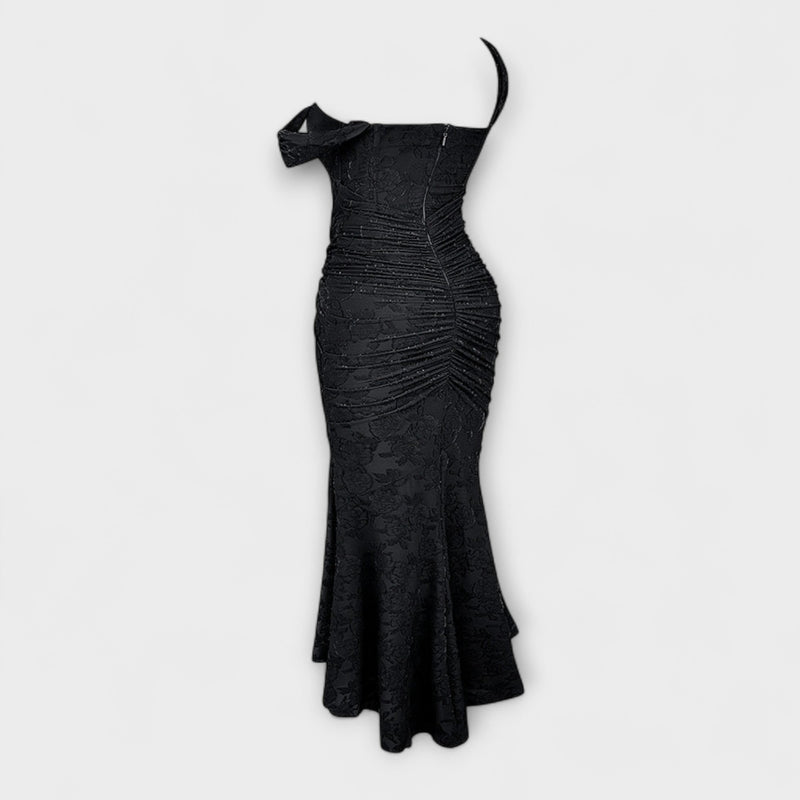 Renske - Lange Jurk met Elegante en Verfijnde Korset