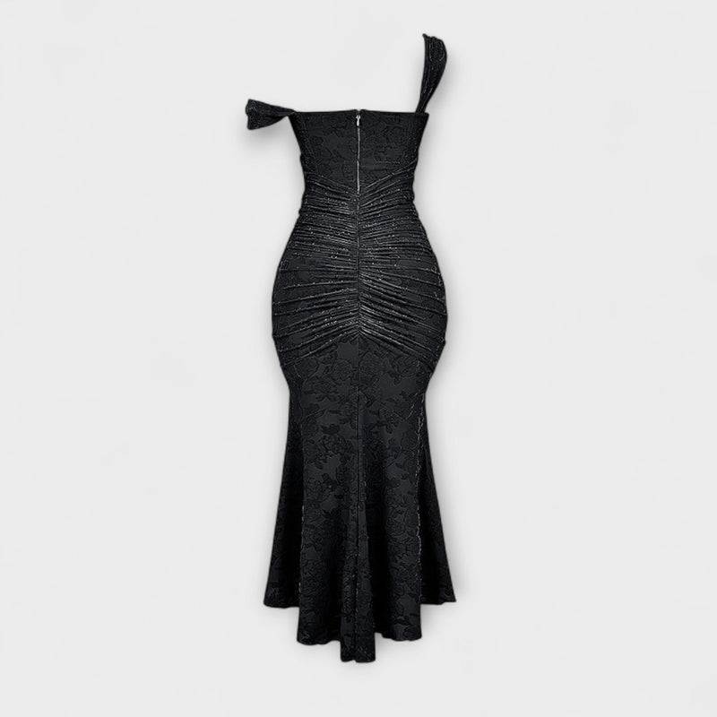 Renske - Lange Jurk met Elegante en Verfijnde Korset