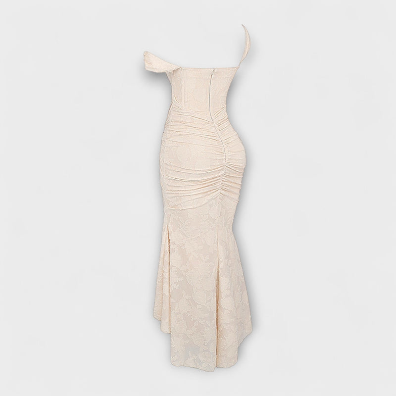 Renske - Lange Jurk met Elegante en Verfijnde Korset