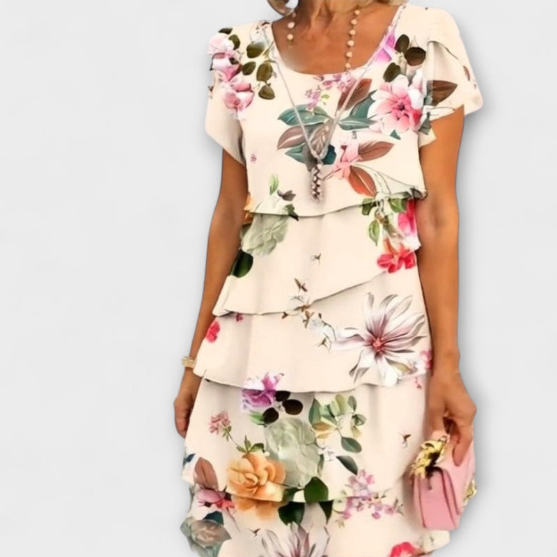 Lyra - Elegante Bloemen Grace Jurk