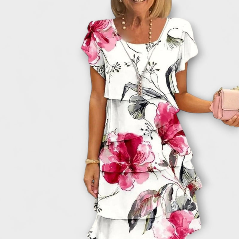 Lyra - Elegante Bloemen Grace Jurk