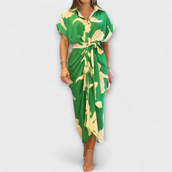 Fern - Flounce Coljurk met Hoge Taille